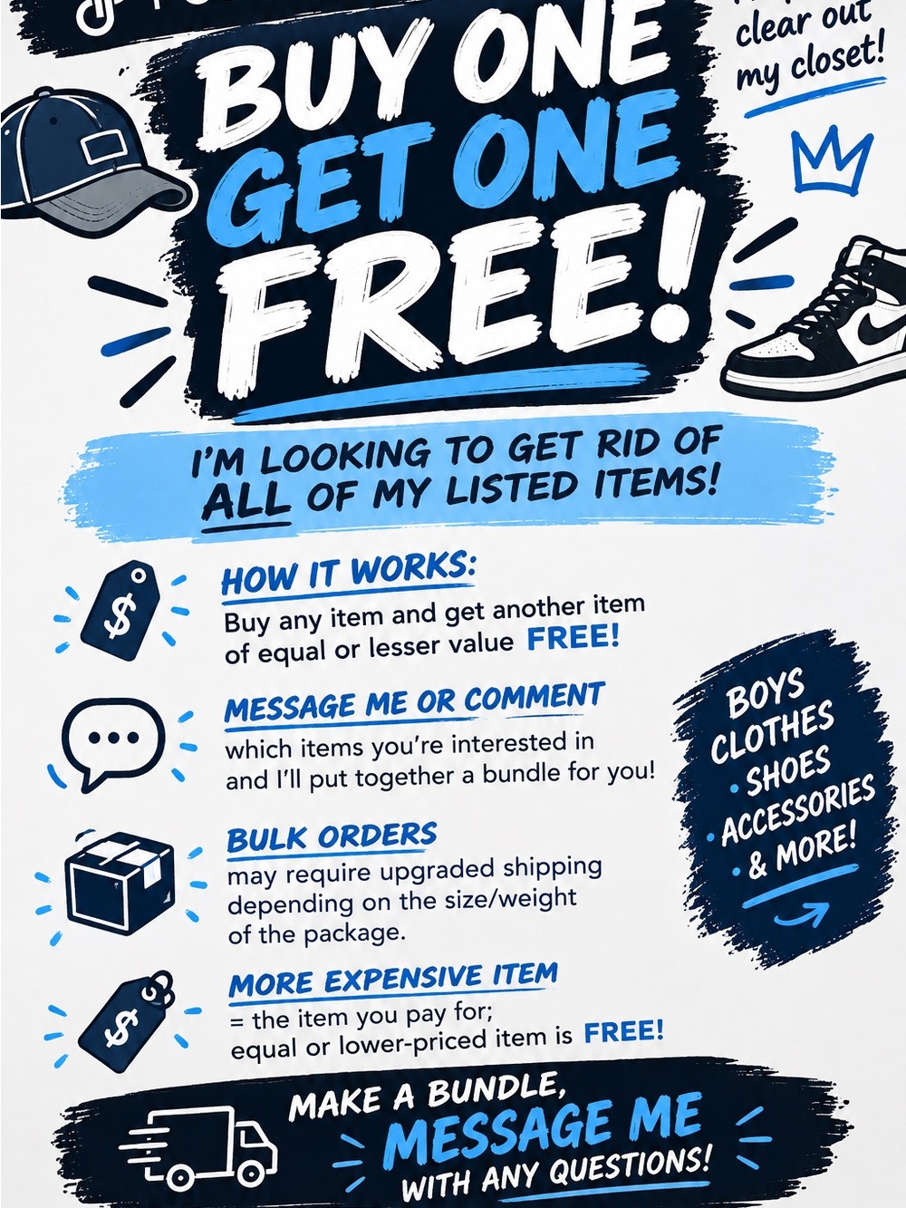 BUY ONE GET ONE ITEM FREE / DO NOT BUY THIS PROMOTION